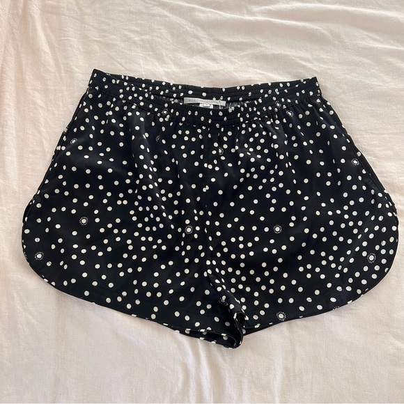Stella McCartney polka dot celana silk pajama casual pull on shorts small - Picture 3 of 9
